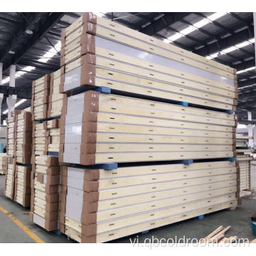 Cài đặt nhanh Polyurethane Cam Khóa bảng điều khiển phòng lạnh